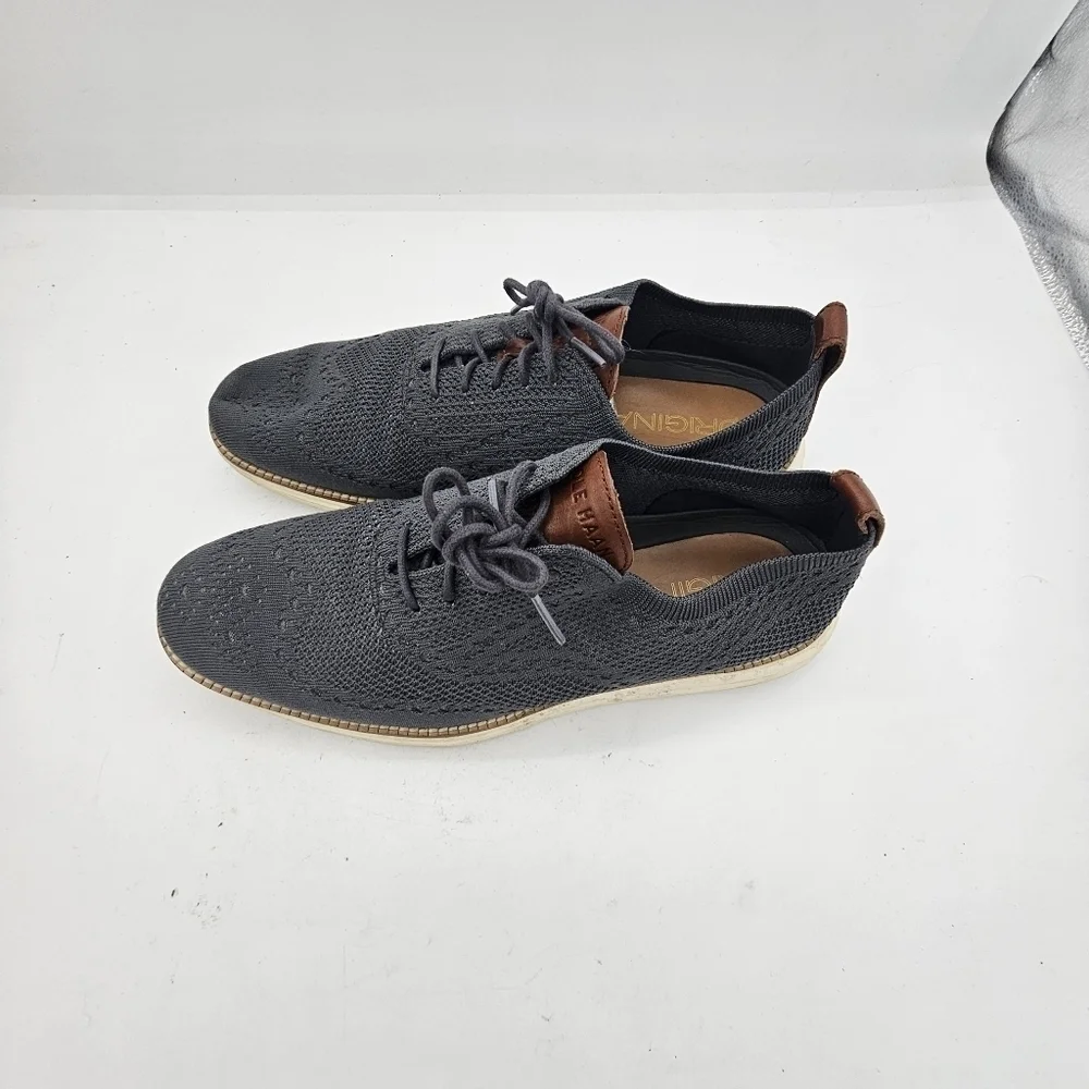 Cole Haan Shoes Mens 9 M Original Grand Stitchlite Wingtip Oxford Gray Blueish